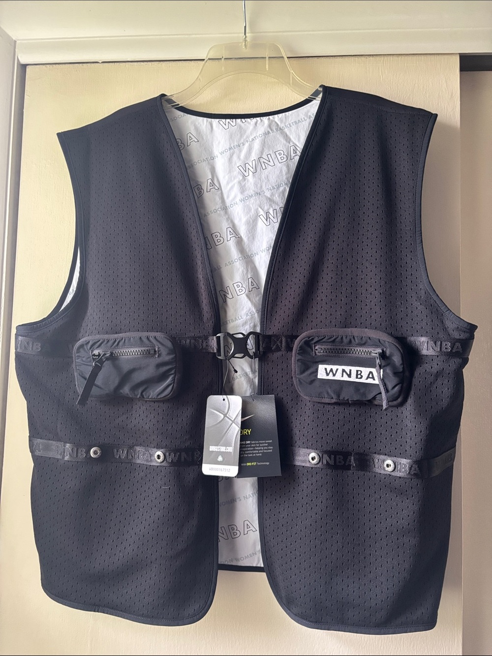 Nike Dry WNBA Black Utility Mesh Vest